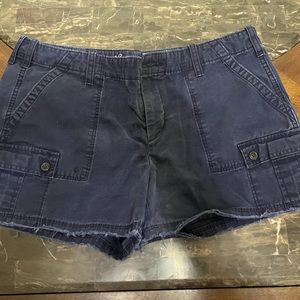 Navy blue cargo shorts